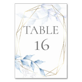 Faded Lilac och Dusty Blue Foliage Bordsnummer