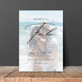 Faded Photo Reserva La Fecha Spain Beach Wedding Spara Datumet