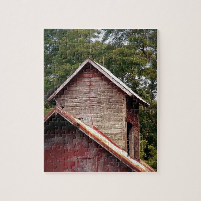 Faded Red Barn Cupola Pussel (Vertikal)