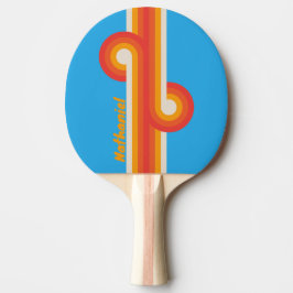 Faded Surf Blue Stripe Loop med namn Pingisracket