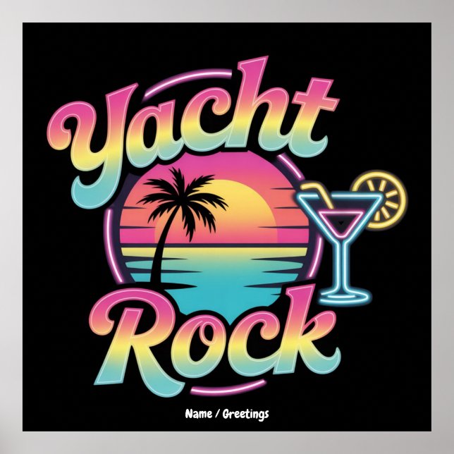 Faded Yacht Rock Boat Party – Smooth Sounds & Coas Poster (Framsidan)