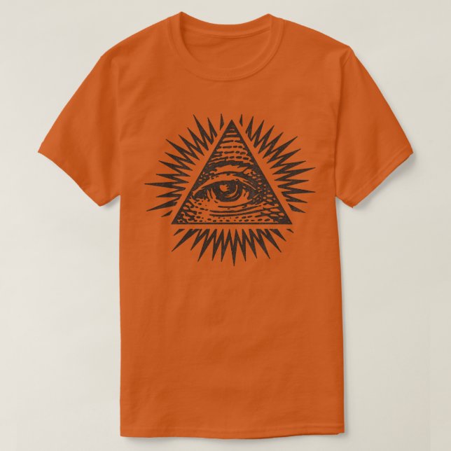 FadedStyle Illuminati Öga T Shirt (Design framsida)