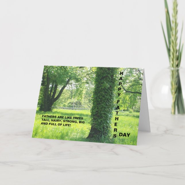 FÄDER ÄR DET LIKA TRÄDKORTET KORT (Framsida)