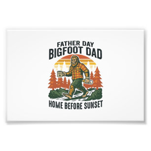 Fader Dag Bigfoot Pappa Tröja Mannen Myten Den Fototryck