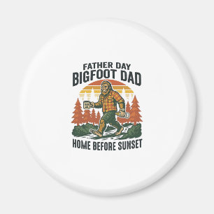 Fader Dag Bigfoot Pappa Tröja Mannen Myten Den  Magnet