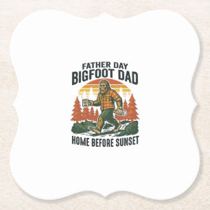 Fader Dag Bigfoot Pappa Tröja Mannen Myten Den Underlägg Papper