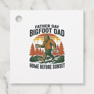 Fader Dag Bigfoot Pappa Tröja Mannen Myten Gåvor Etiketter