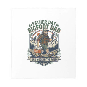 Fader Dag Bigfoot Pappa Tröja Mytisk Familj Man R Anteckningsblock