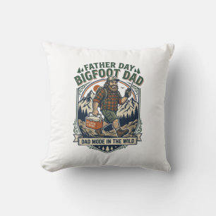 Fader Dag Bigfoot Pappa Tröja Mytisk Familj Man R Kudde