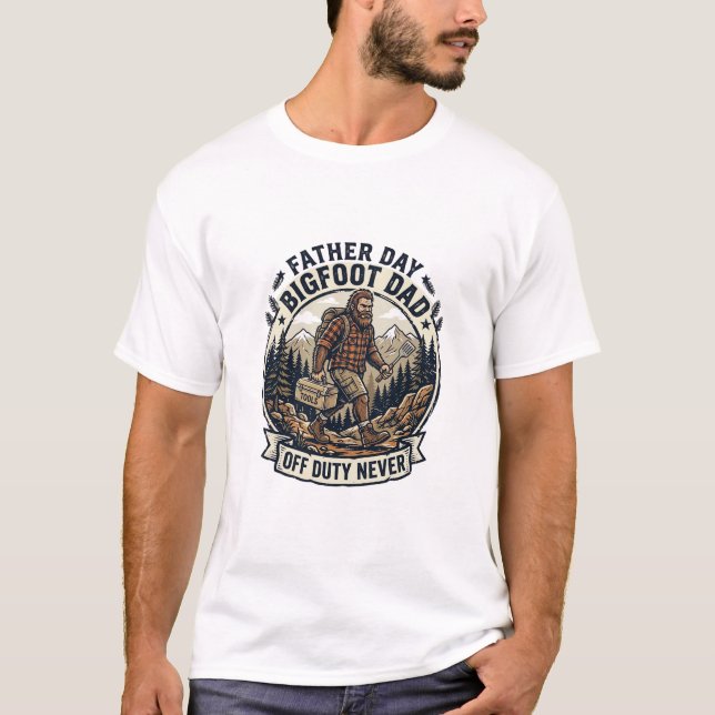 Fader Dag Bigfoot Pappa Tröja Pappa Läge I Det Vil (Framsida)