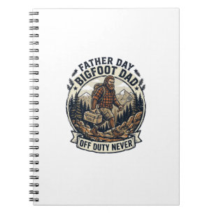 Fader Dag Bigfoot Pappa Tröja Pappa Läge I Det Vil Anteckningsbok