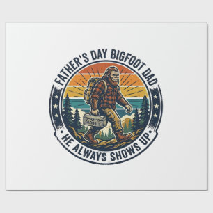 Fader Dag Bigfoot Pappa Tröja Rolig Skog Legend D Presentpapper