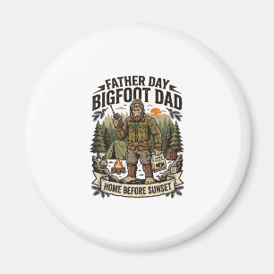 Fader Dag Bigfoot Pappa Tröja Skogs Papa Retro G Magnet