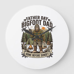 Fader Dag Bigfoot Pappa Tröja Skogs Papa Retro G Stor Klocka