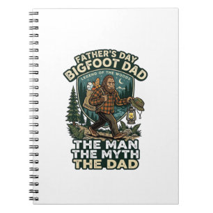 Fader Dag Bigfoot Pappa Tröja Stark Tyst Pålitlig Anteckningsbok