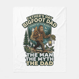 Fader Dag Bigfoot Pappa Tröja Stark Tyst Pålitlig Fleecefilt