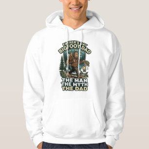 Fader Dag Bigfoot Pappa Tröja Stark Tyst Pålitlig Hoodie