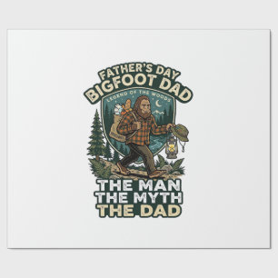 Fader Dag Bigfoot Pappa Tröja Stark Tyst Pålitlig Presentpapper