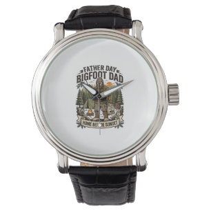 Fader Dag Bigfoot Pappa Tröja Woodland Papa Retro  Armbandsur