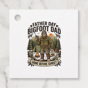 Fader Dag Bigfoot Pappa Tröja Woodland Papa Retro Gåvor Etiketter