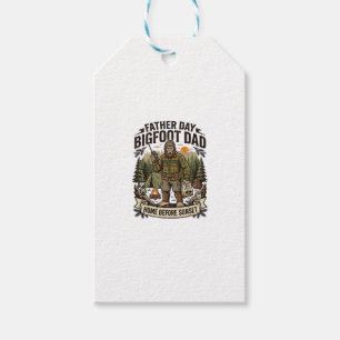 Fader Dag Bigfoot Pappa Tröja Woodland Papa Retro Presentetikett