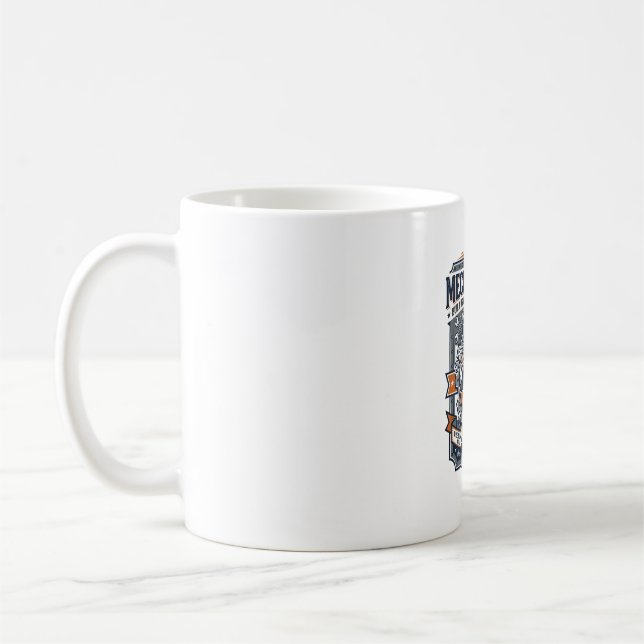 Fader Dag Mekaniker Pappa Tröja Rolig Arbets Pappa Kaffemugg (Vänster)