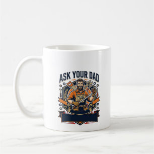 Fader Dag Reparation Pappa Tröja Fråga Din Pappa H Kaffemugg
