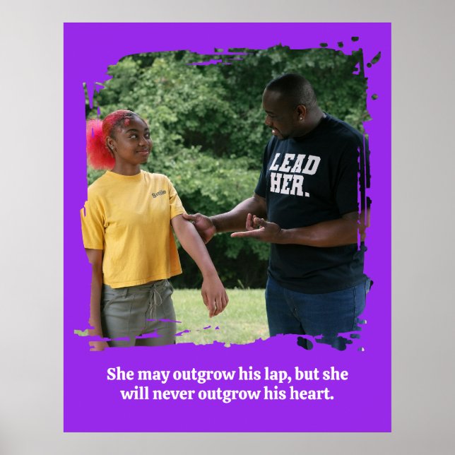 Fader Dotter-Gåva – Personlig Fotoväggkonst Poster (Framsidan)