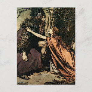 “Fader, fader, vad lider dig” av Arthur Rackham Vykort