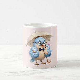 Fader Fågel Kaffemugg För Pappa