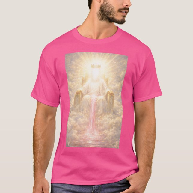 Fader Gud sittande på tronen T-shirt (Framsida)