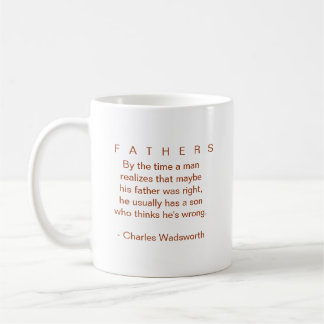 FÄDER med den faderliga citationsteckenMUGGEN Kaffemugg