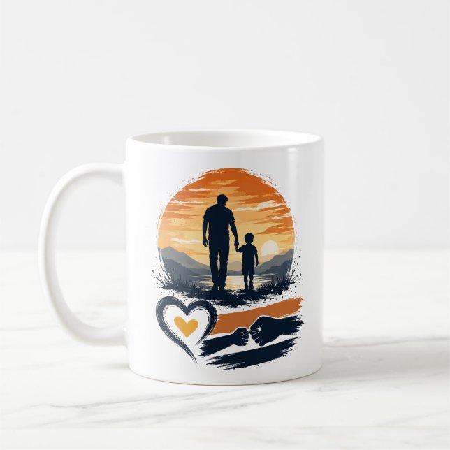 Fader- och sonpresent kaffemugg (Vänster)