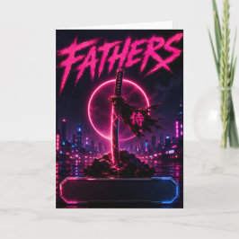 Fader Samurai Neon Grattiskort Kort