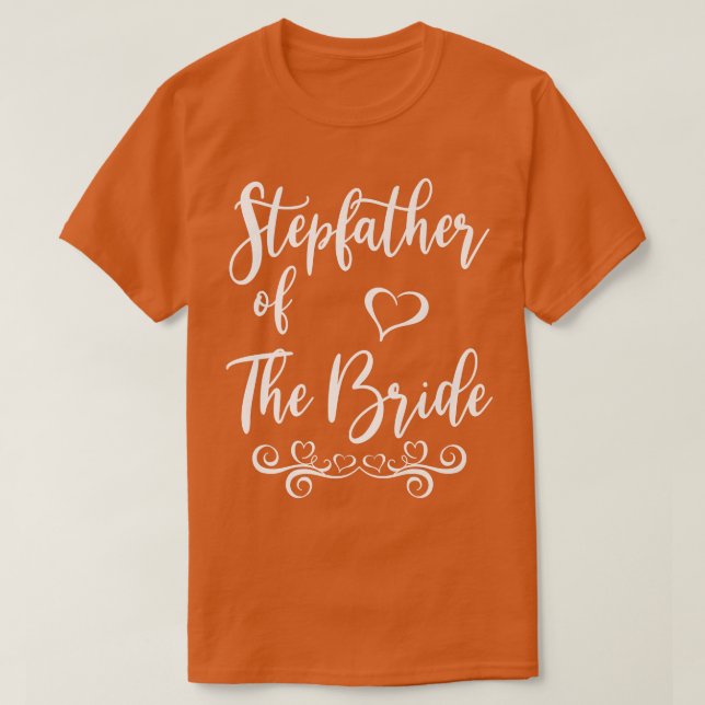 Fader till bruden & brudgummen bröllopsmatchning  t shirt (Design framsida)