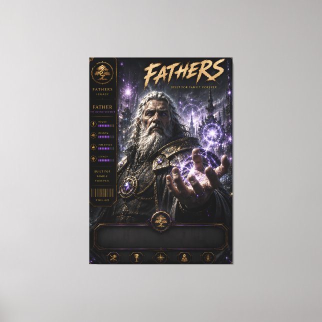 Fader Uråldrig Trollkarl Canvas (Framsida)