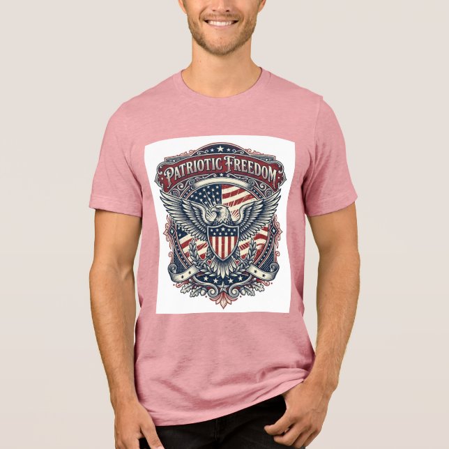 Faderdag Vector Grafik T-shirt med Patriotisk Tema (Framsida)