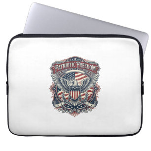 Faderdag Vector Grafik T-shirt med Patriotiskt Tem Laptop Fodral