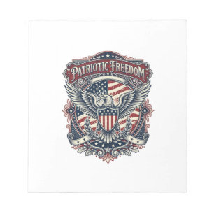 Faderdag Vector Grafisk T-shirt med Patriotiskt Te Anteckningsblock