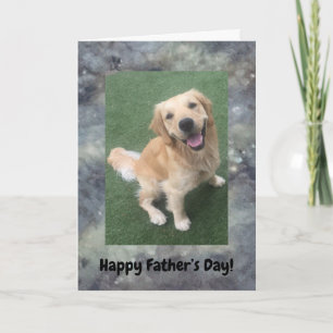Faderdagskort med Golden Retriever Kort
