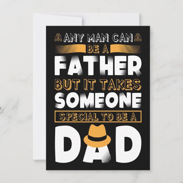 Fadergåva Någon Speciell Att Vara En Pappa Inbjudningar (Framsida)