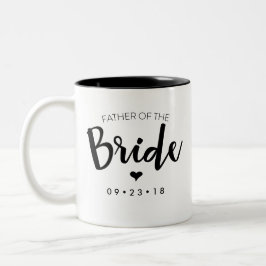 Fadern av brudmuggen personifierar ditt daterar Två-Tonad mugg