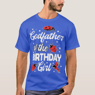 Fadern till Birthday Girl Ladybug Bday Celebr T Shirt