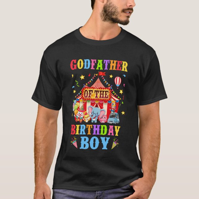 Fadern till födelsedagen för Boy Circus Carnival T Shirt (Framsida)