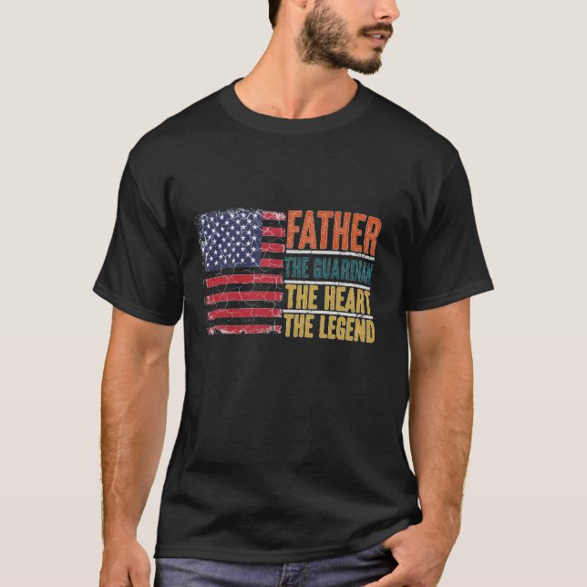 Fadern Väktaren Hjärtat Legenden T Shirt (Framsida)