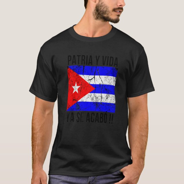 Fädernesland Och Liv Kuba T Shirt (Framsida)