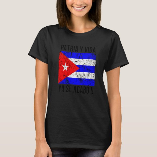 Fädernesland Och Liv Kuba T Shirt (Framsida)