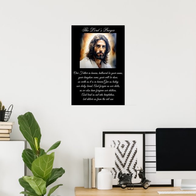 Faderns bön Jesus Kristus Poster (Hemmakontoret)