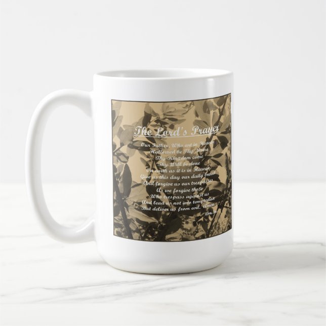 Faderns bön kaffemugg (Vänster)