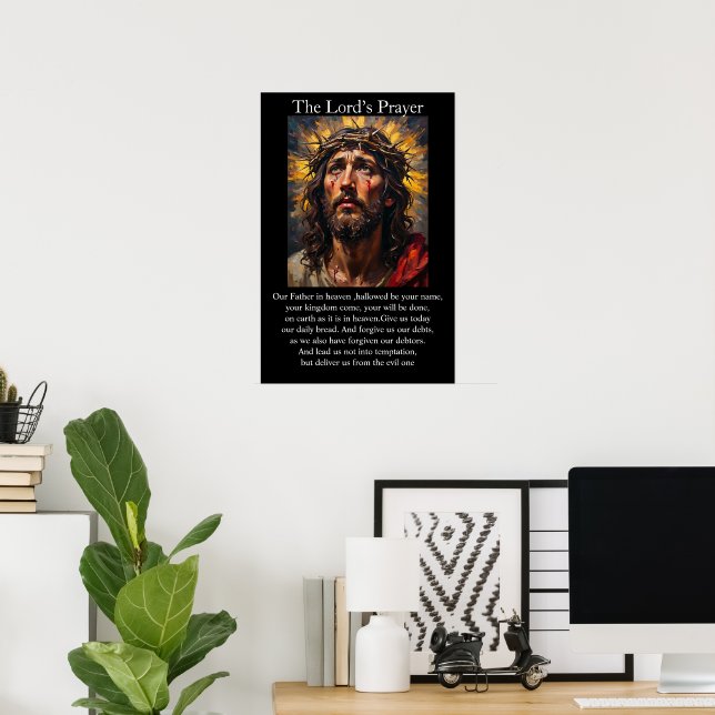 Faderns bön Lidandets väg Törnkrans Poster (Hemmakontoret)